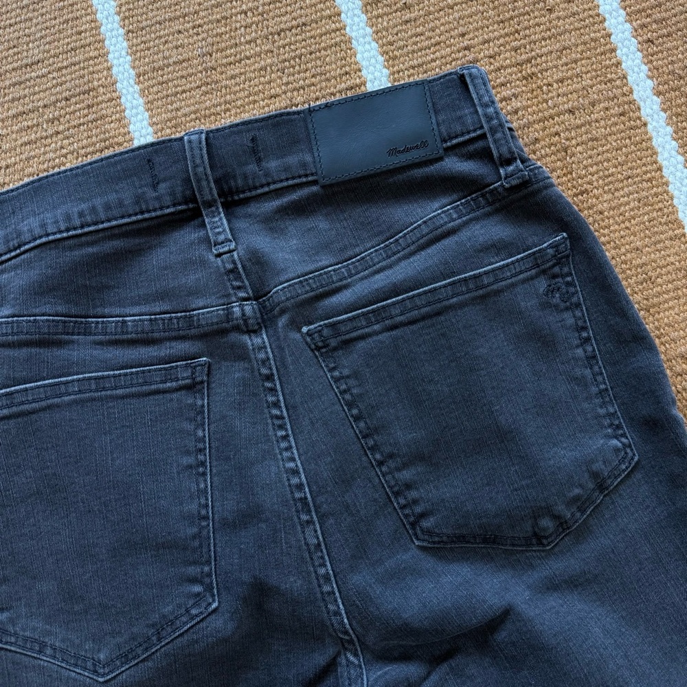 Madewell Cali Demi-Boot Faded Black Denim Jeans Size 26 - Picture 8 of 8
